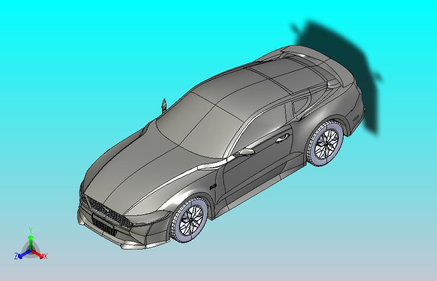 汽车曲面设计3D图纸 STEP IGS格式