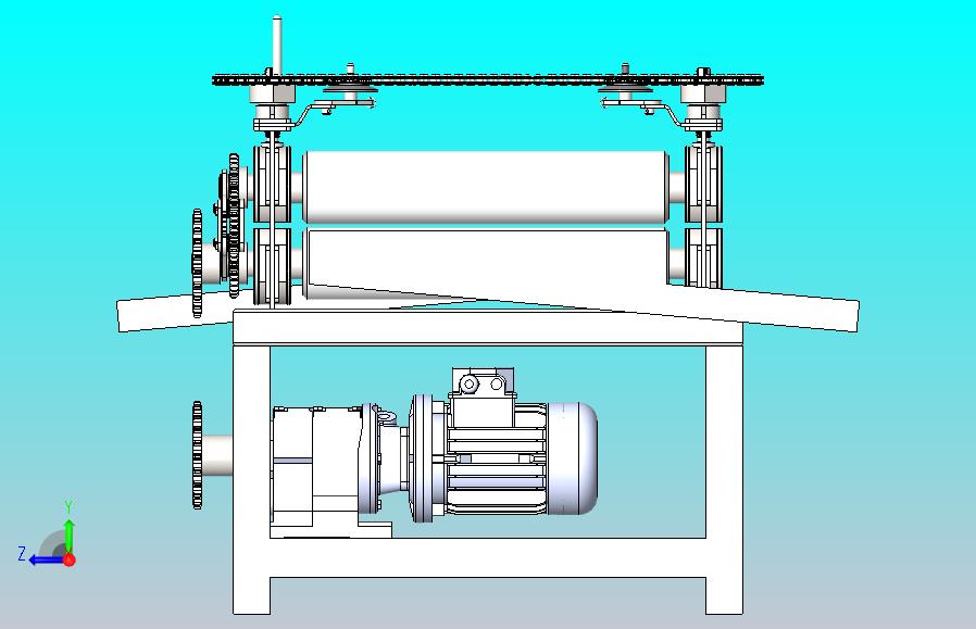 蟹肢碾压辊3D数模图纸 Solidworks设计