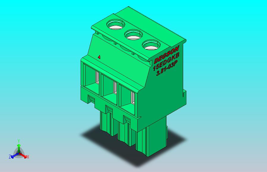 可插拔接线端子15EDGKB-3.81-03P-14-00AH