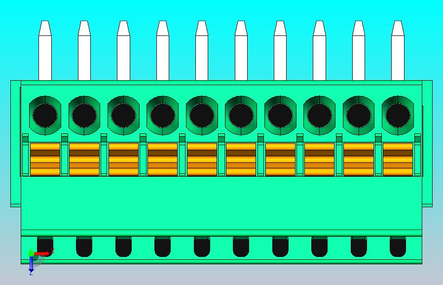 可插拔接线端子15EDGRC+KD-2.5-10P-14-00AH
