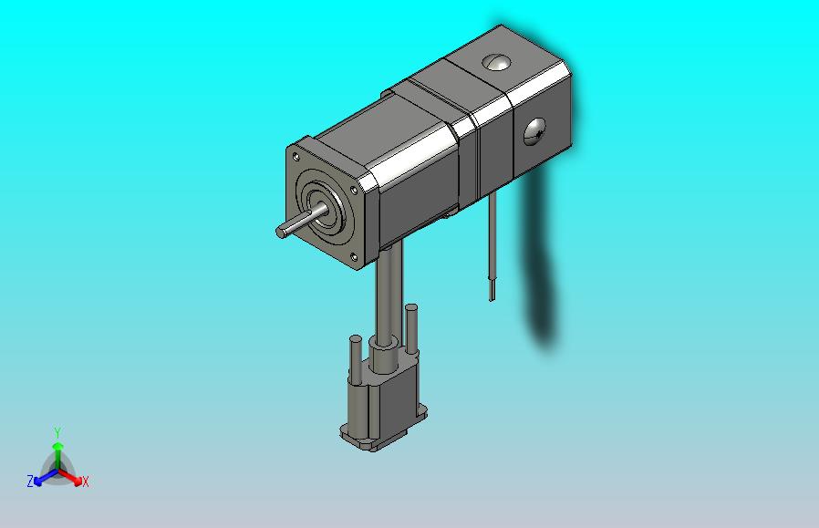 CME抱闸型42机座3D图
