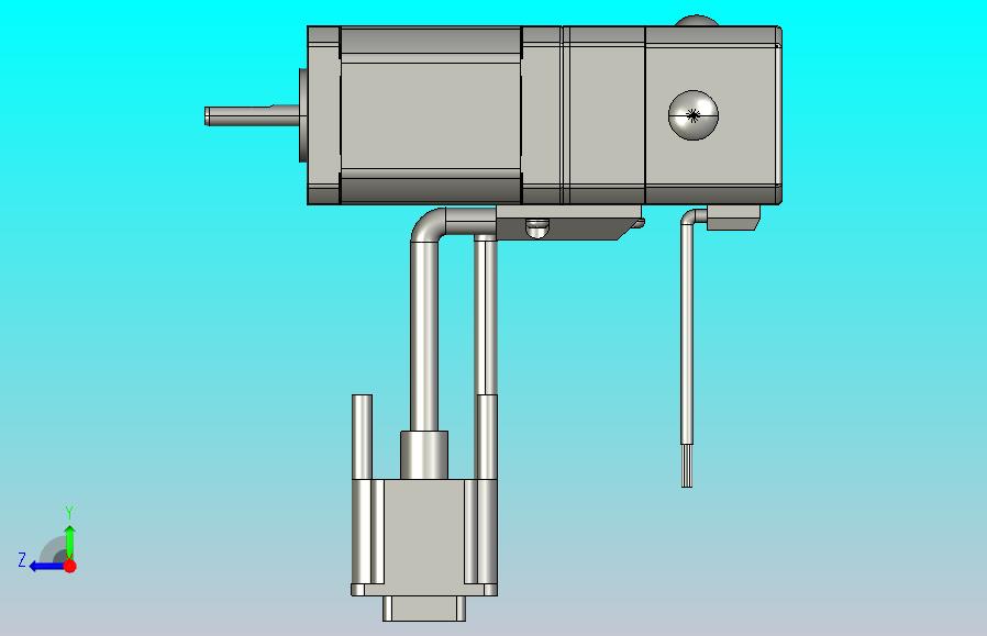 CME抱闸型42机座3D图
