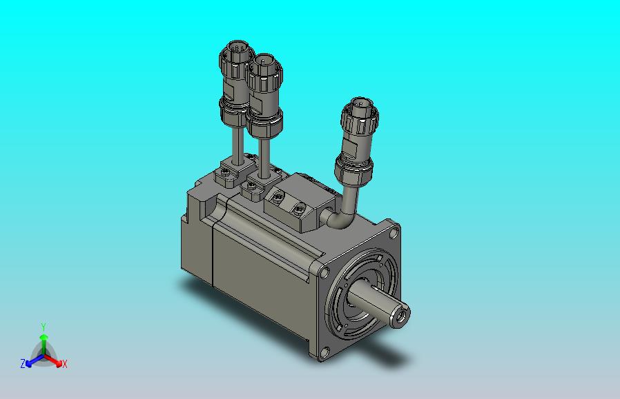 LVM低压电机3D图纸-60机座