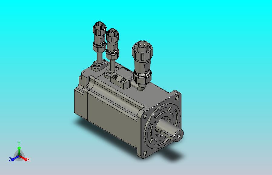 LVM低压电机3D图纸-80机座