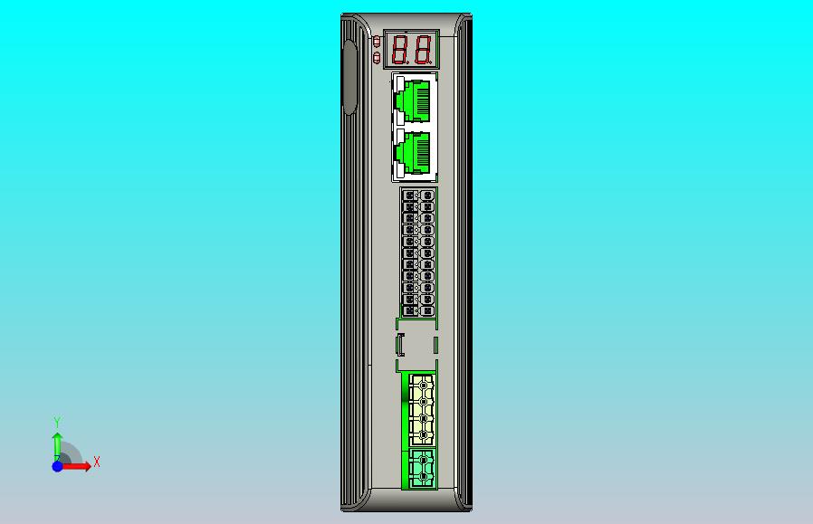 闭环步进电机与驱动器CL3C-EC808AC 3D图