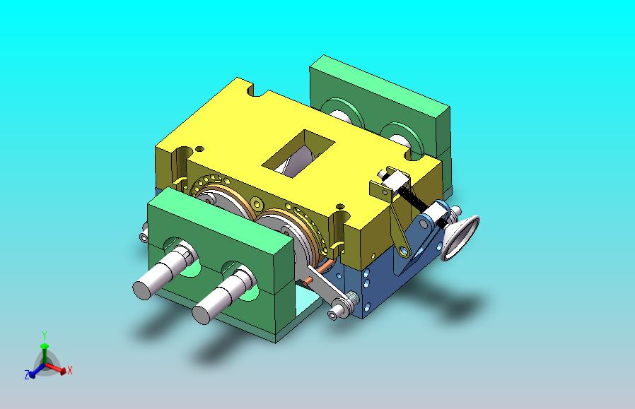 密闭式炼胶机三维