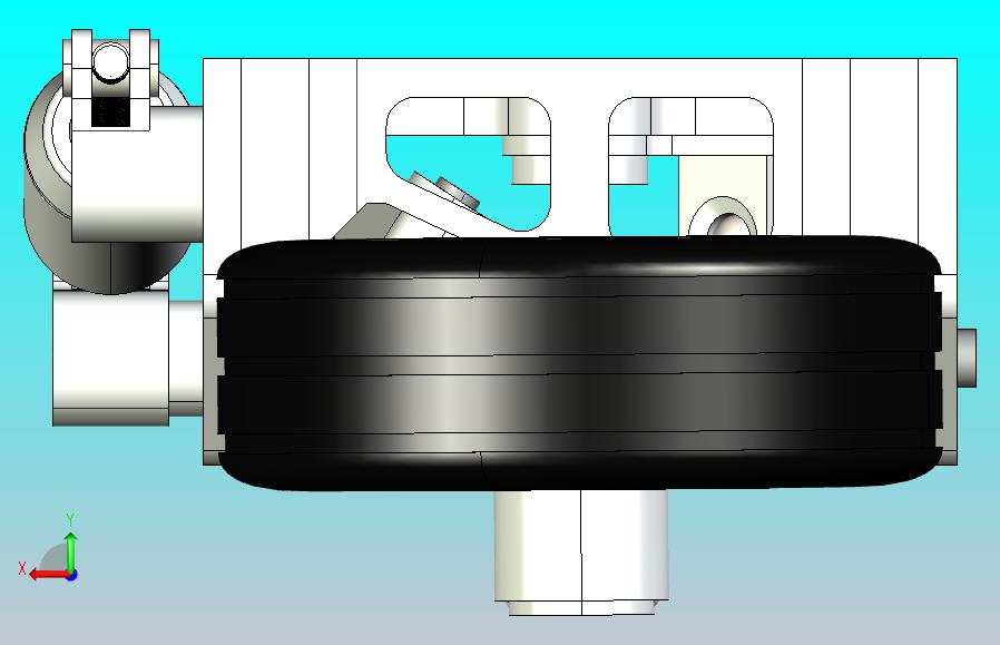 F16战斗机起落架简易模型3D图纸 STEP X_B格式