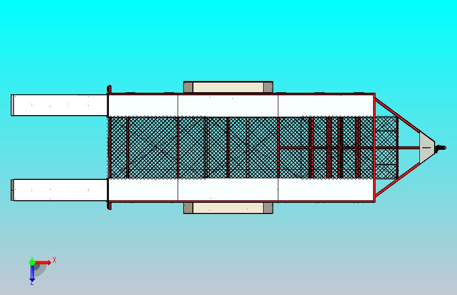 牵引拖车3D数模图纸 Solidworks设计 附IGS
