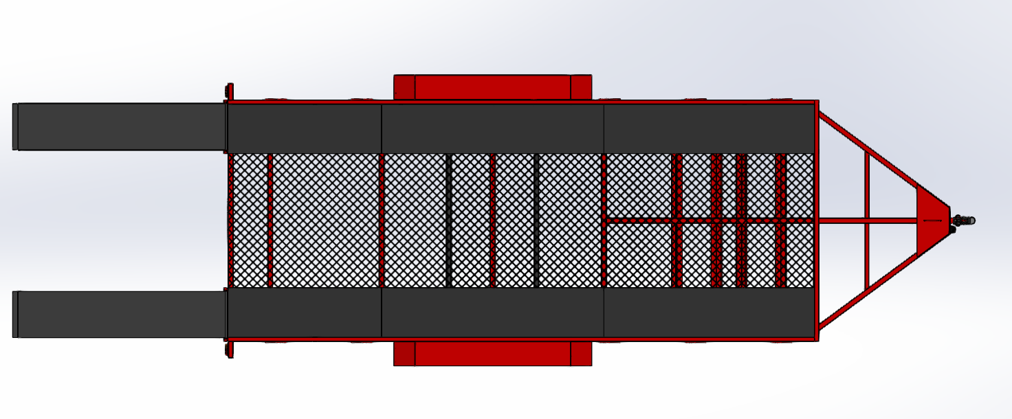 牵引拖车3D数模图纸 Solidworks设计 附IGS