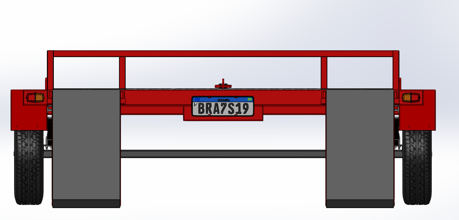 牵引拖车3D数模图纸 Solidworks设计 附IGS