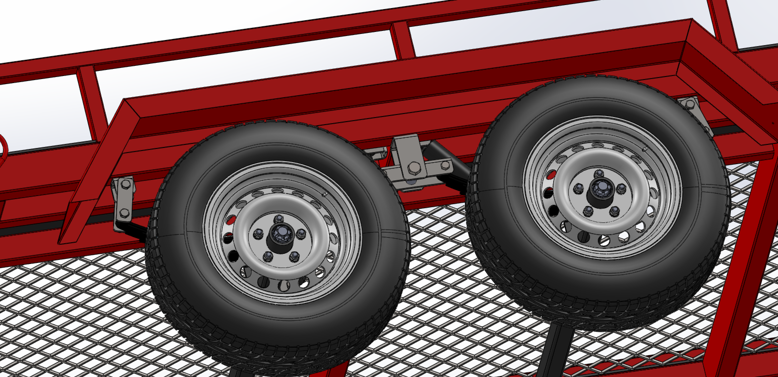 牵引拖车3D数模图纸 Solidworks设计 附IGS