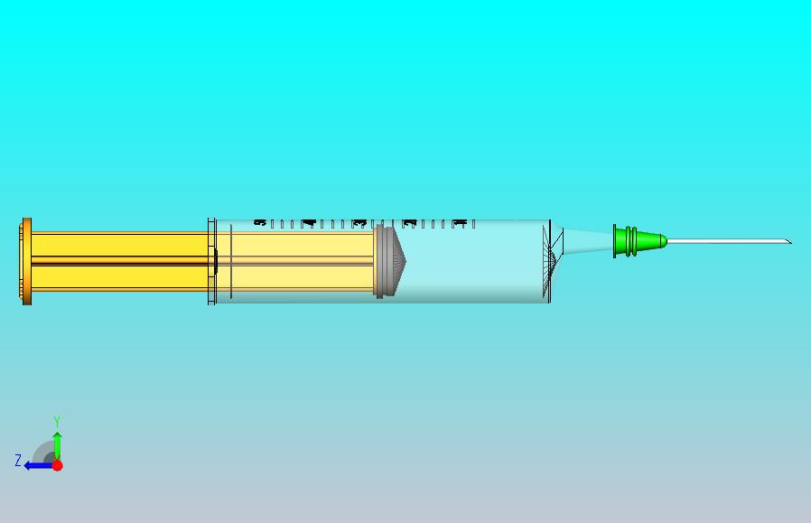 一次性打针筒注射器简易模型3D图纸模型