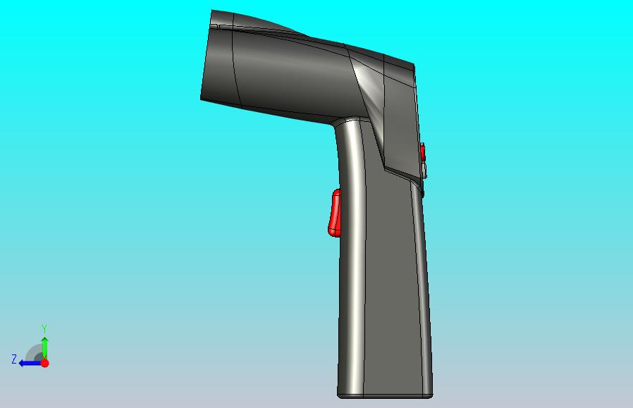 某红外测温计额温枪造型3D模型