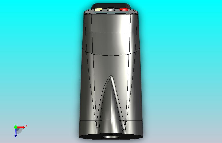 某红外测温计额温枪造型3D模型