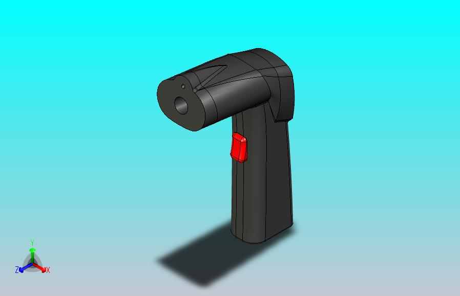 某红外测温计额温枪造型3D模型