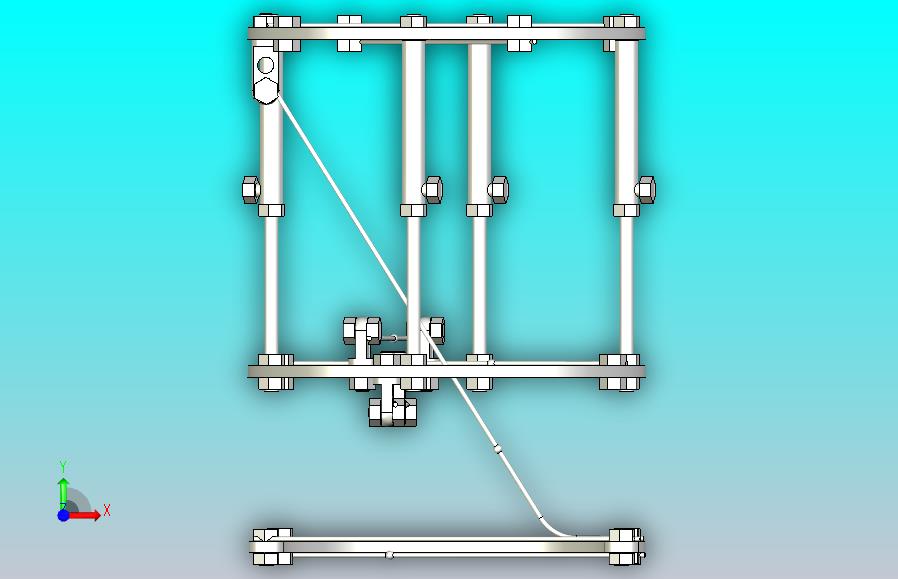 外固定支架牵伸器图纸模型
