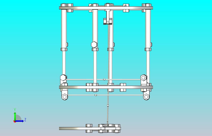 外固定支架牵伸器图纸模型