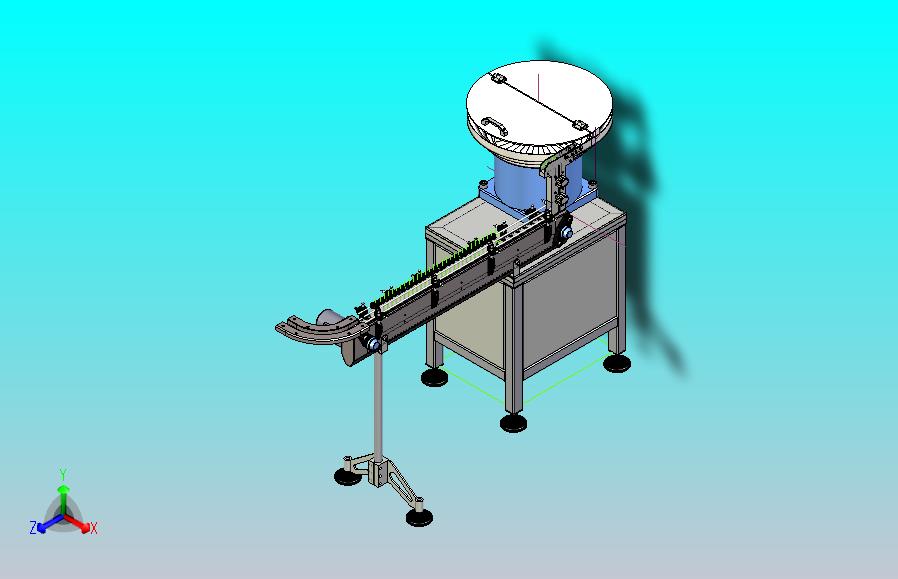 某制药公司铝罐自动供料给料设备3D模型