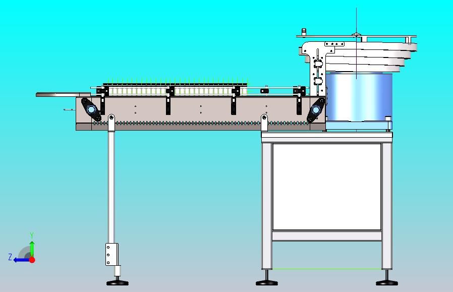 某制药公司铝罐自动供料给料设备3D模型