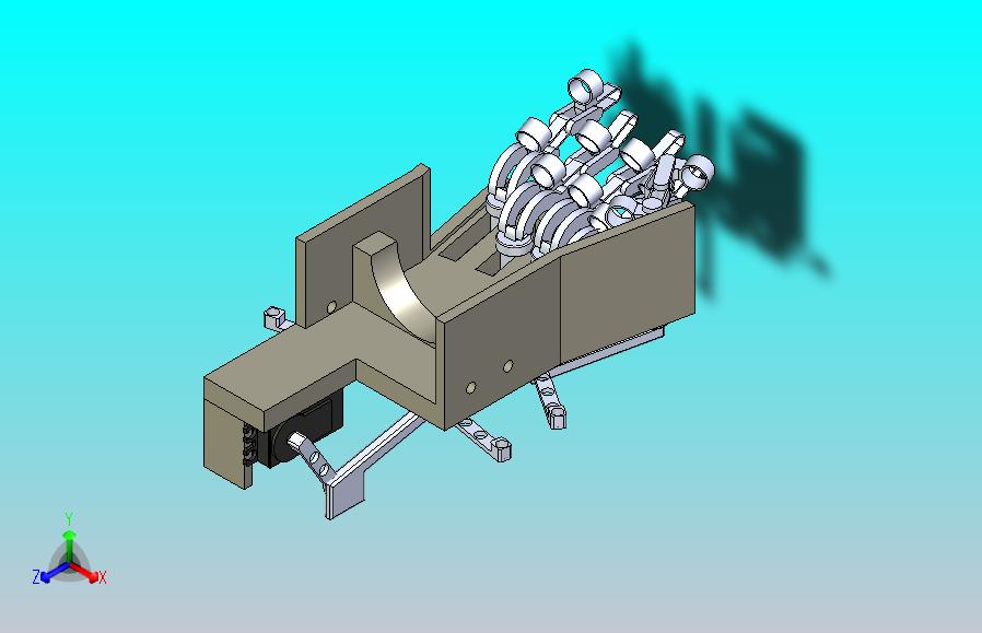 一种简易外骨骼手套模型3D模型