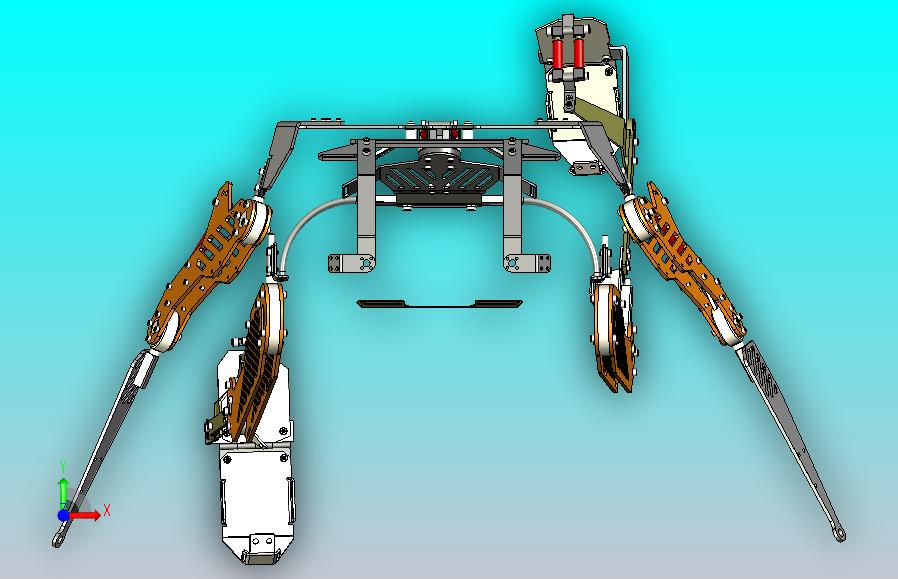 一种外骨骼模型3D图纸模型