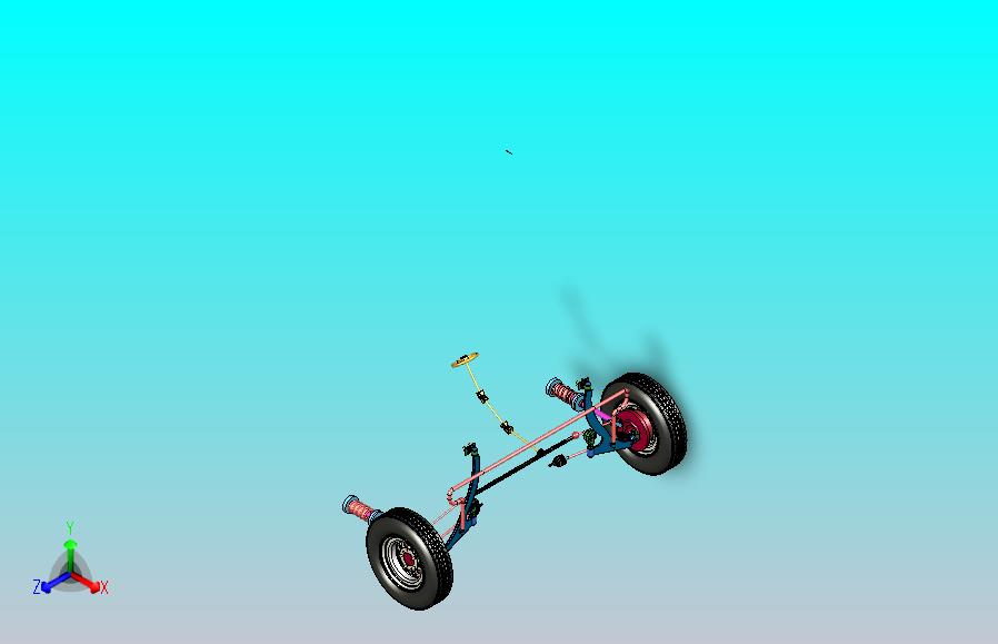齿轮齿条式转向系统3D模型图纸 Power steering 3D数模(1)
