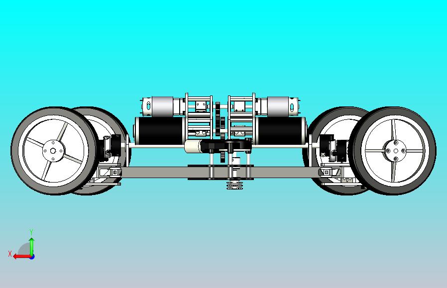 阿克曼汽车转向EPS传动系统3D图模型