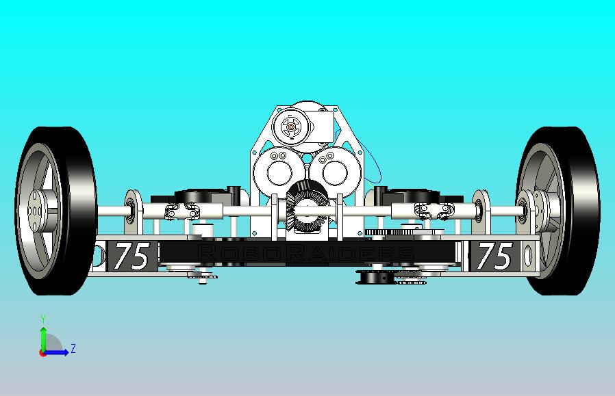 阿克曼汽车转向EPS传动系统3D图模型