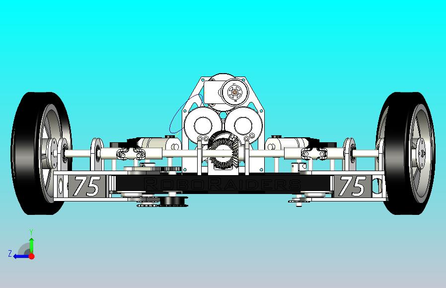 阿克曼汽车转向EPS传动系统3D图模型