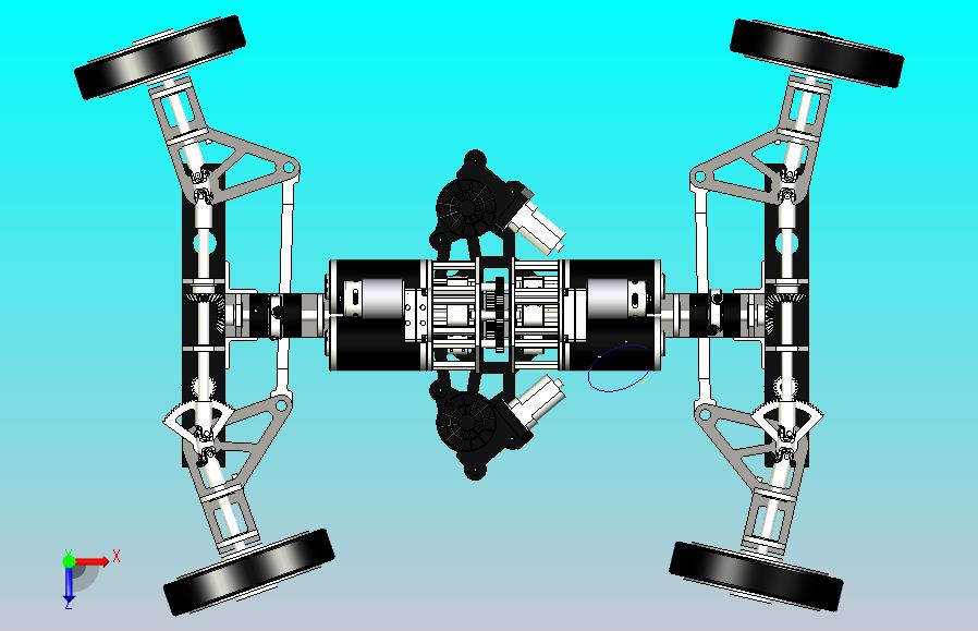 阿克曼汽车转向EPS传动系统3D图模型