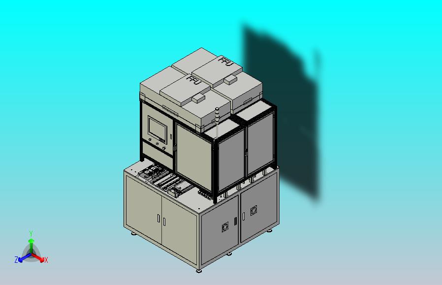 7寸全自动组装检测设备三维模型3D图纸