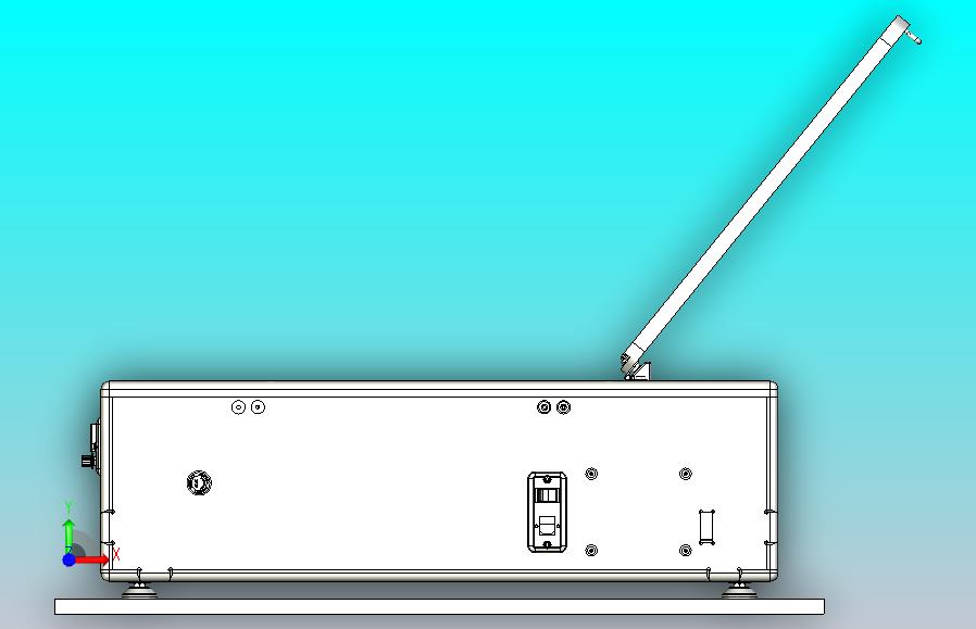 功率60W激光切割机三维模型3D图纸