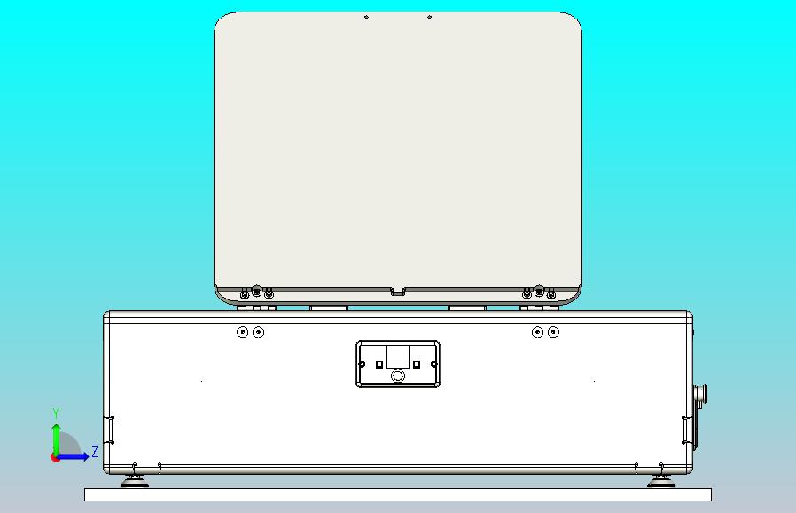 功率60W激光切割机三维模型3D图纸