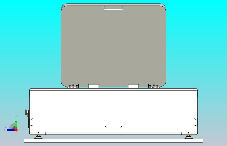 功率60W激光切割机三维模型3D图纸