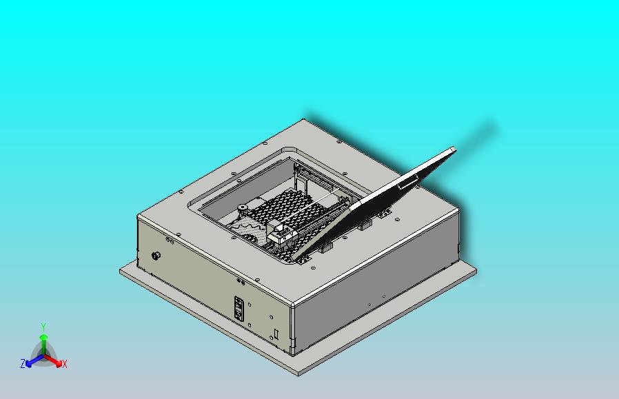 功率60W激光切割机三维模型3D图纸