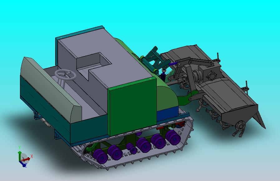 履带旋耕平地机