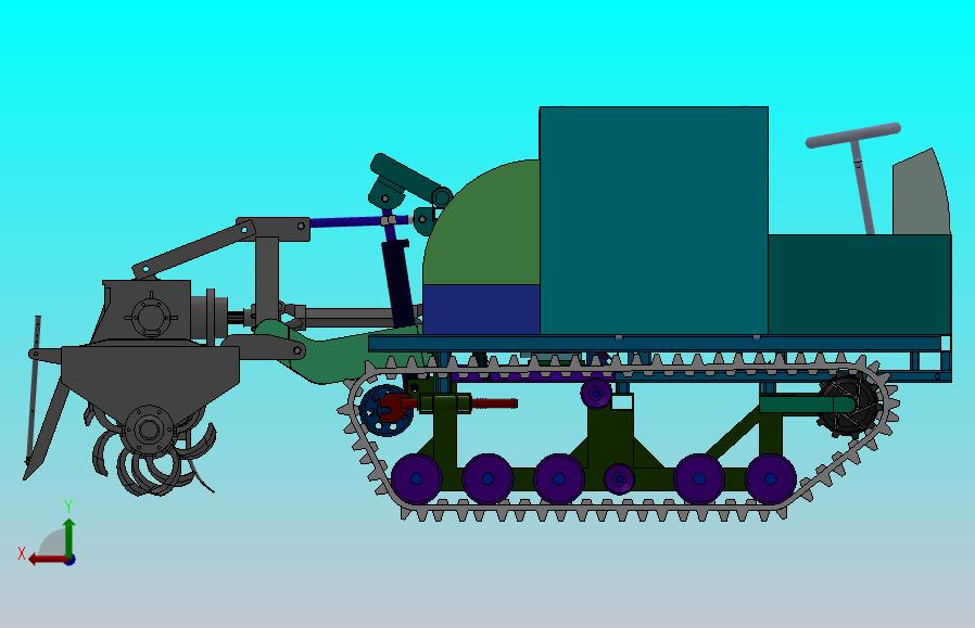 履带旋耕平地机
