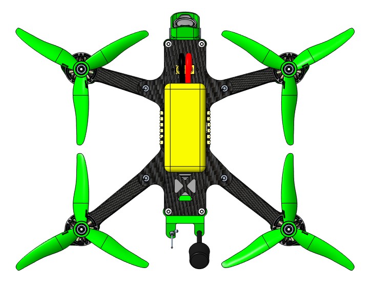 5英无人机FPV “deadcat”机架V2