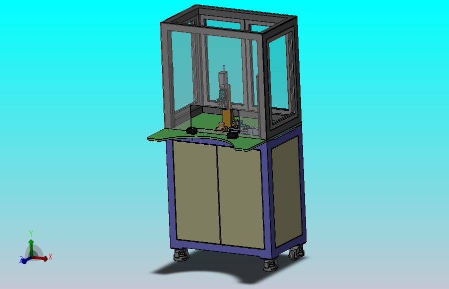 生产线加工工位3D模型