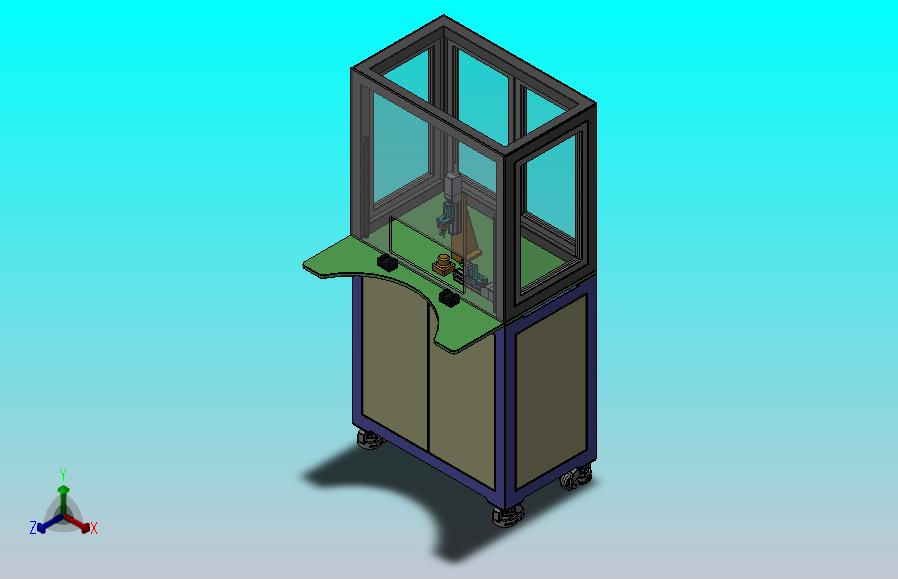 生产线加工工位3D模型