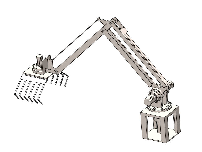 码垛机械手的结构设计sw+CAD+说明书