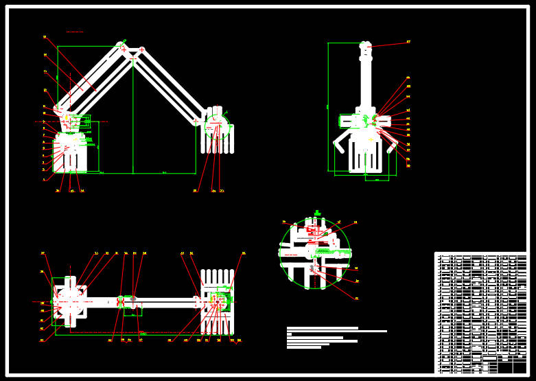 码垛机械手的结构设计sw+CAD+说明书