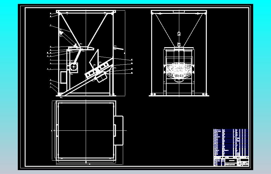鱼饲料自动投喂机的结构设计 CAD+说明书