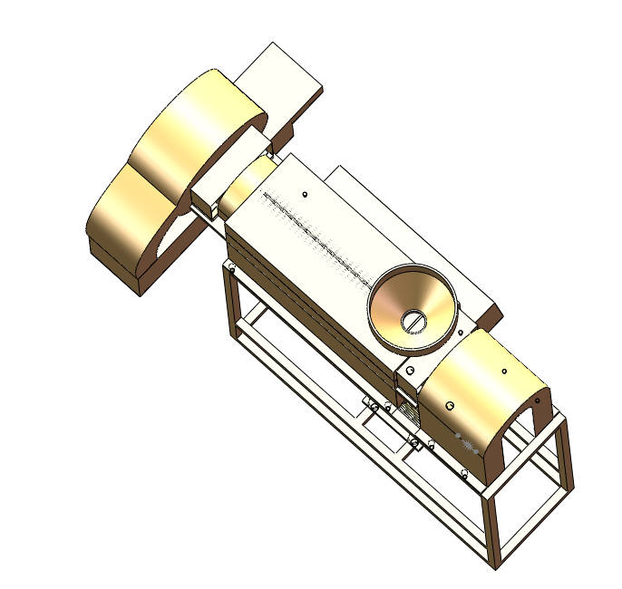 小型新质碾米机结构设计 sw+CAD+说明书