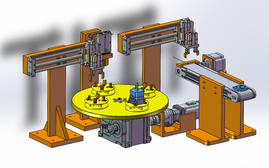 无刷直流电机端盖自动组装设备UG