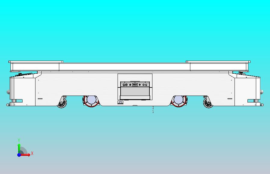 双向背负式AGV三维图纸 Solidworks21设计