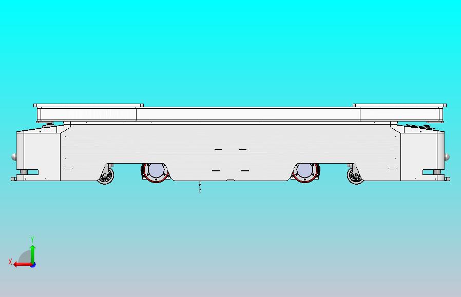 双向背负式AGV三维图纸 Solidworks21设计