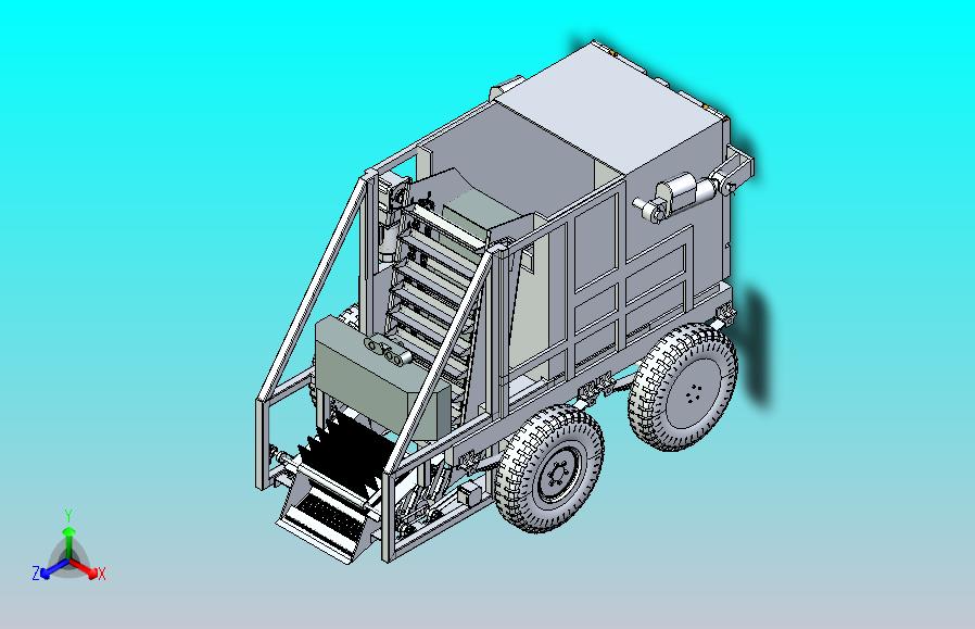 沙滩清理垃圾机器人UG