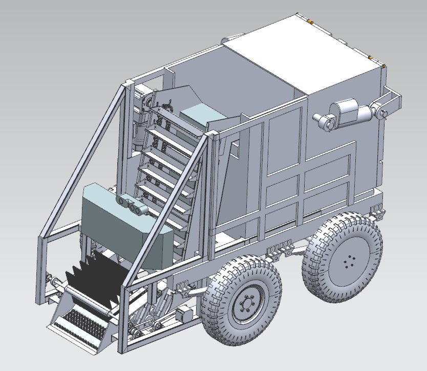 沙滩清理垃圾机器人UG