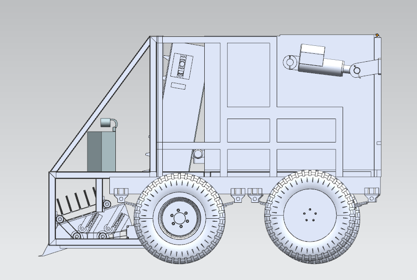 沙滩清理垃圾机器人UG